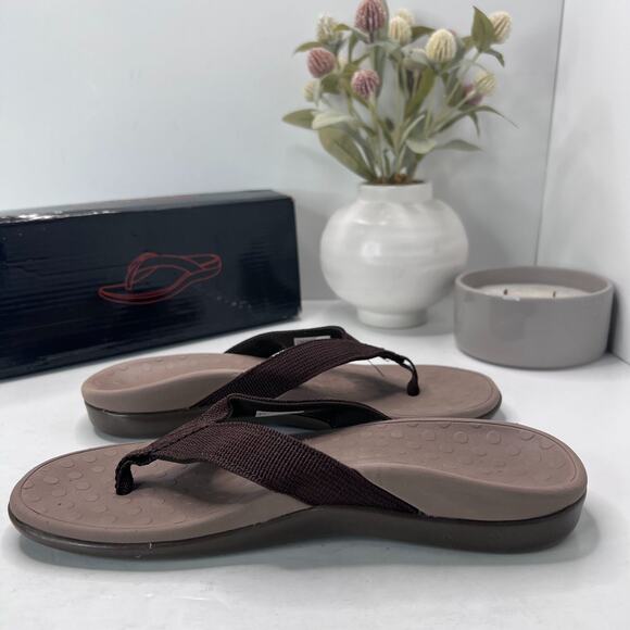 LLSOARS Orthotic Plantar Fasciitis Arch Support Flip Flop Brown Women 8M NWB - Picture 7 of 10